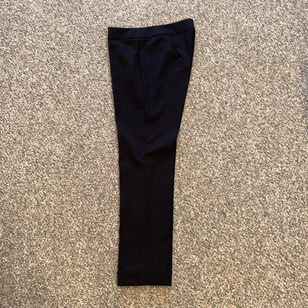 Ann Taylor Factory black easy ankle pant cuffed dress pant Size 6